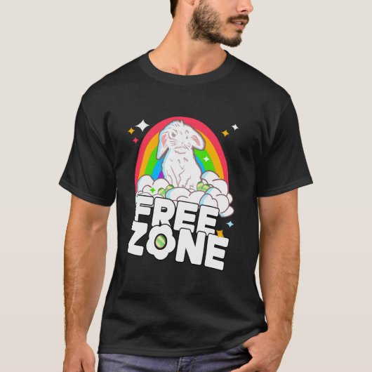 イースターが嫌いなゾーンの面白いイースター Tシャツ (正面)