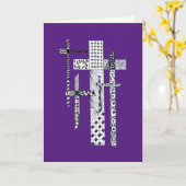 イースターが挨拶をする カード (黄色い花)