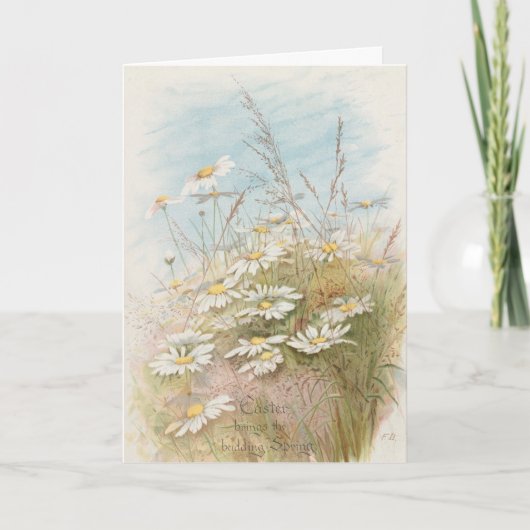 イースターが春の芽吹きをもたらす カード (正面)