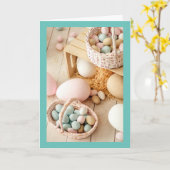 **イースターが特別な友人/家族のカードを希望** カード (黄色い花)