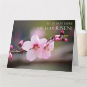 イースターさくらんぼの花マタイ28:6 カード (正面)