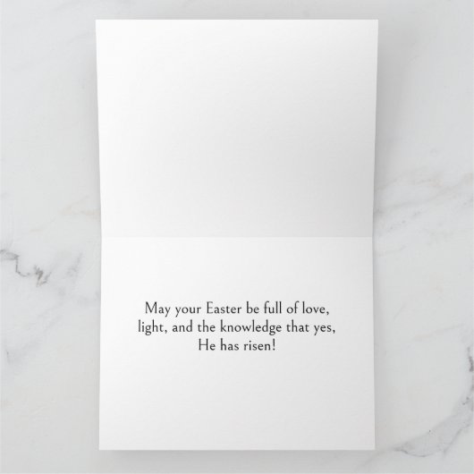 イースターさくらんぼの花マタイ28:6 カード (内部)