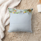 イースターさくらんぼプラム:黄色の卵。 クッション (ブランケット)