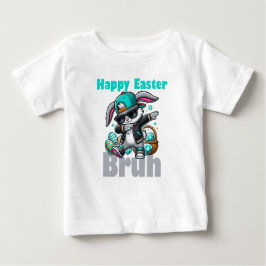 イースターだねブラー、ダビングするイースタンバニー ベビーTシャツ
