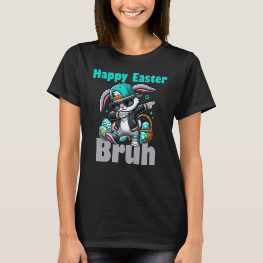 イースターだねブラー、ダビングするイースターラビット Tシャツ (正面)
