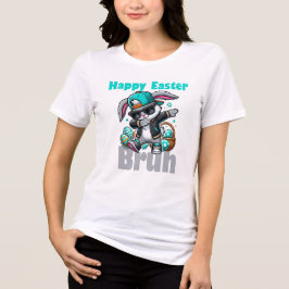 イースターだね Bruh、ダビングするイースターバニー  トライブレンドＴシャツ