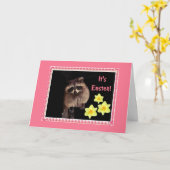 イースターだ！みんなにラクーンのカードを カード (黄色い花)