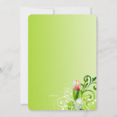 イースターつる植物の挨拶状 招待状 (裏面)