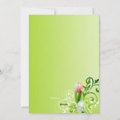 イースターつる植物グリーティングカード シーズンカード (裏面)