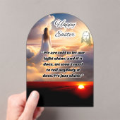 イースターでの挨拶 アクリル招待状 (インサイチュ (ポータブル))