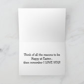 イースターで幸せになる理由/私はあなたを愛している！ シーズンカード (内部)