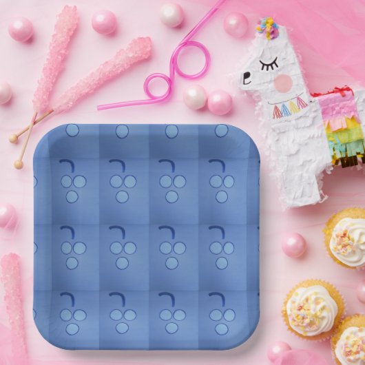 イースターとディナーブドウ ペーパープレート (パーティー)