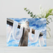 イースターとパームの日曜日の十字とシーン シーズンカード (スタンド正面)