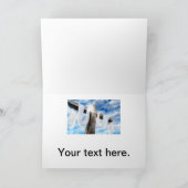 イースターとパームの日曜日の十字とシーン シーズンカード (内部)