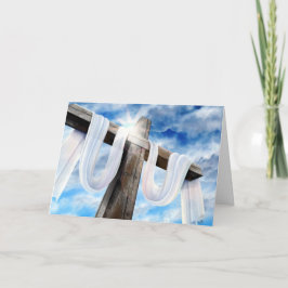 イースターとパームの日曜日の十字とシーン シーズンカード