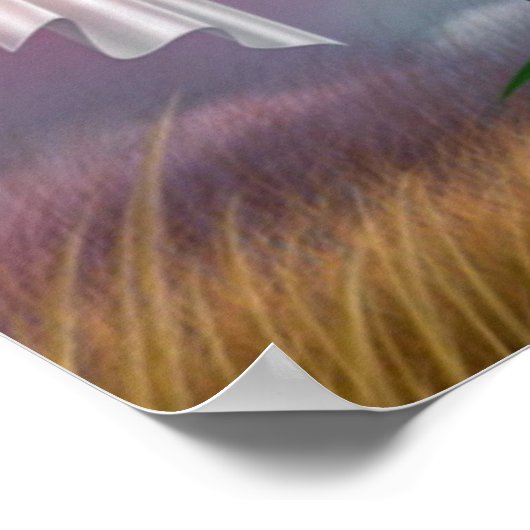 イースターとパームの日曜日の十字とシーン ポスター (角)