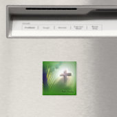 イースターとパームの日曜日の十字とシーン マグネット (インサイチュ (食洗機))