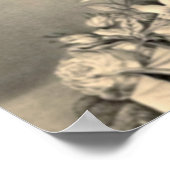 イースターとパームサンデーフローラクロス ポスター (角)