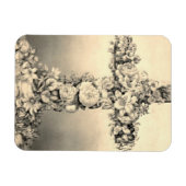 イースターとパームサンデーフローラクロス マグネット (横)