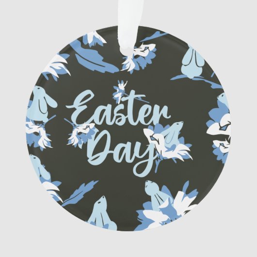 イースターとフローラウサギ オーナメント (正面)