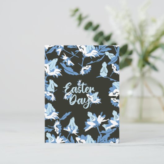 イースターとフローラウサギ ポストカード (スタンド正面)
