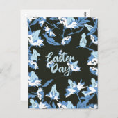 イースターとフローラウサギ ポストカード (正面/裏面)