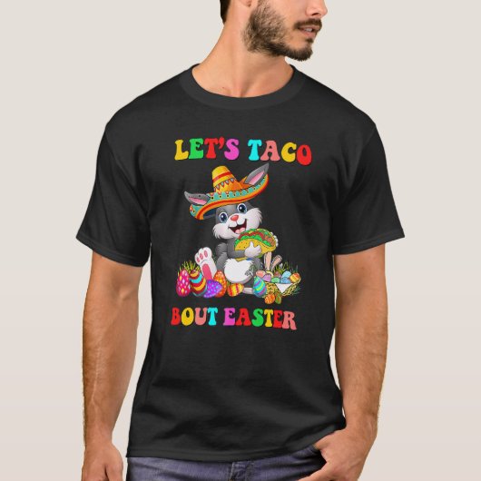 イースターにおすすめのメキシカン・バニー・タコ イースター Tシャツ (正面)