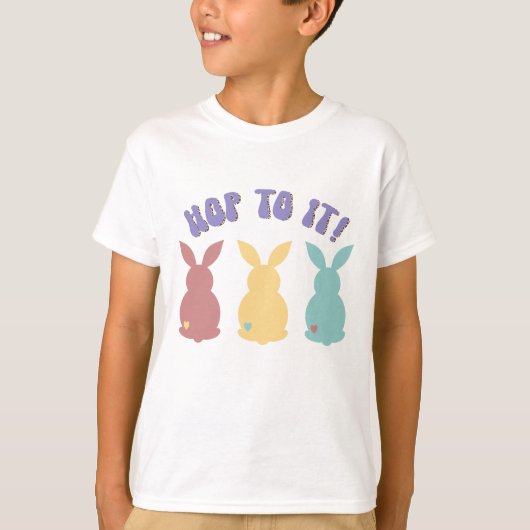 イースターにむけて跳んで! Tシャツ (正面)