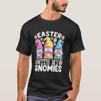 イースターにグノミーズと うさぎのイースターおめでとう Tシャツ