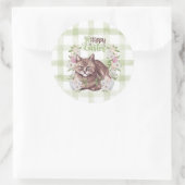 イースターねこちゃん ラウンドシール (バッグ)