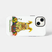 イースターのうさぎと卵といけ花 iPhoneケース (裏面横)