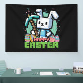 イースターのうさぎのピクセルゲーム 横断幕 (トレードショー)