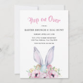 イースターのうさぎのランチ＆イースターエッグハントのお誘い 招待状 (正面)