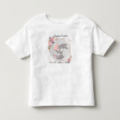 イースターのうさぎの名入り子供用Tシャツ トドラーTシャツ (正面)