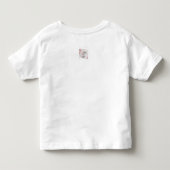 イースターのうさぎの名入り子供用Tシャツ トドラーTシャツ (裏面)