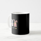 イースターのうさぎの顔が可愛いイースタームード コーヒーマグカップ (正面左)