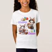 イースターのうさぎ  Tシャツ (正面)
