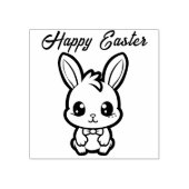 🐰イースターのお祝いにカスタムウサギの祝福 ラバースタンプ (インプリント)