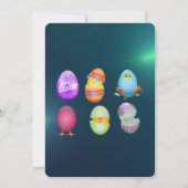 イースターのお祝いの招待 招待状 (裏面)