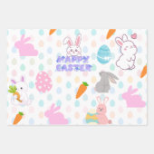 イースターのお祝いの言葉 ラッピングペーパーシート (正面3)