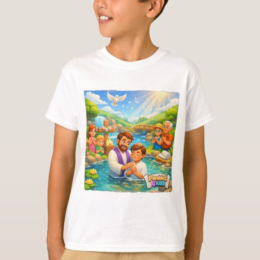 イースターのお祝い — Parables4Kids.com Tシャツ (正面)