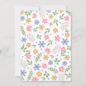 イースターのお誘い かわいいウサギのブランチ 招待状 (裏面)