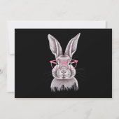 イースターのかわいいウサギ家族ギフト シーズンカード (正面)