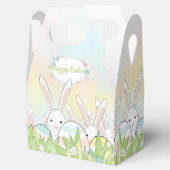 イースターのかわいいバニーと卵 フェイバーボックス (オープン)
