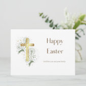 イースターのご挨拶（キリスト教徒向け） 招待状 (スタンド正面)