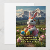 イースターのご挨拶 シーズンカード (正面/裏面)