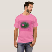 イースターのご挨拶 デプトフォード・ピンクの野生の花 Tシャツ (正面フル)