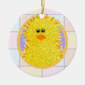 イースターのぞき見 セラミックオーナメント (正面)