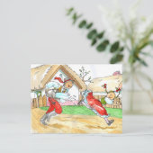 イースターのためのヴィンテージのハンガリーの郵便はがき シーズンポストカード (スタンド正面)