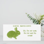 イースターのための熱い十字のバニー 招待状 (スタンド正面)